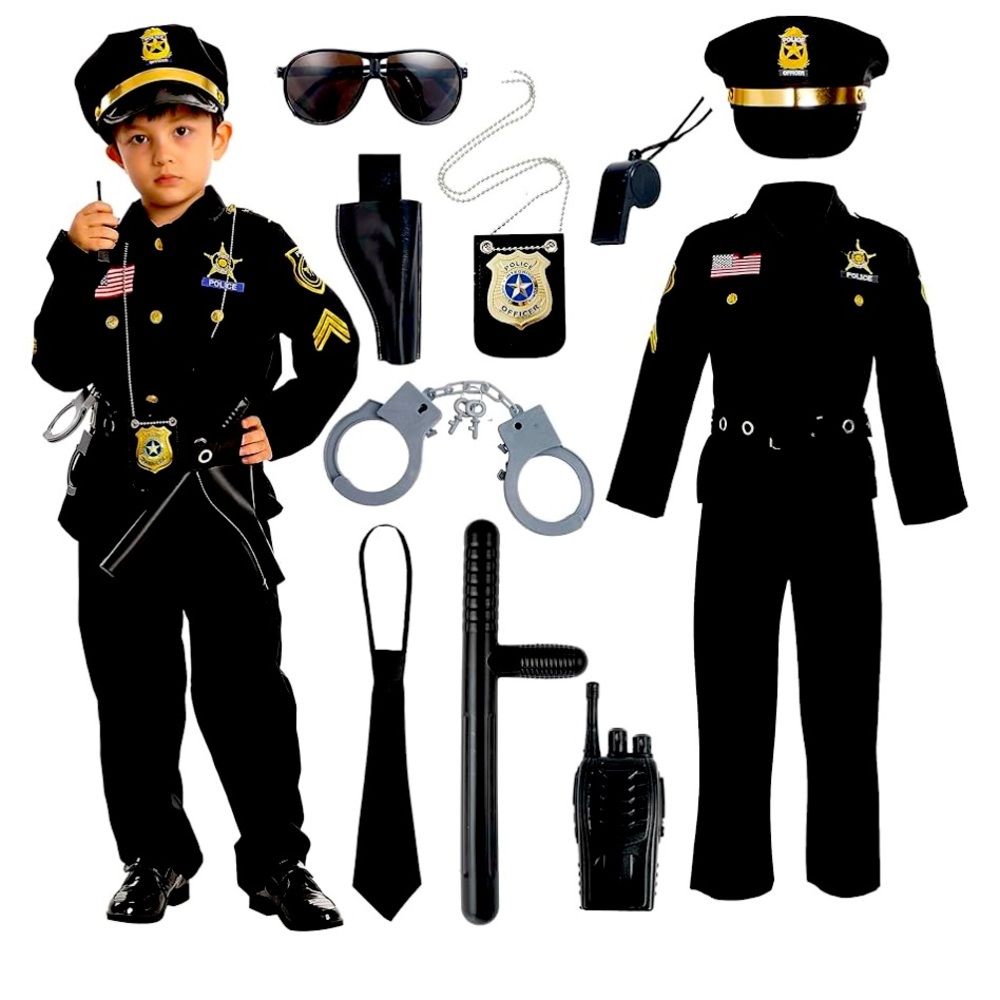 Spooktacular Creations kids police costume for for Halloween/dress up small sz 5